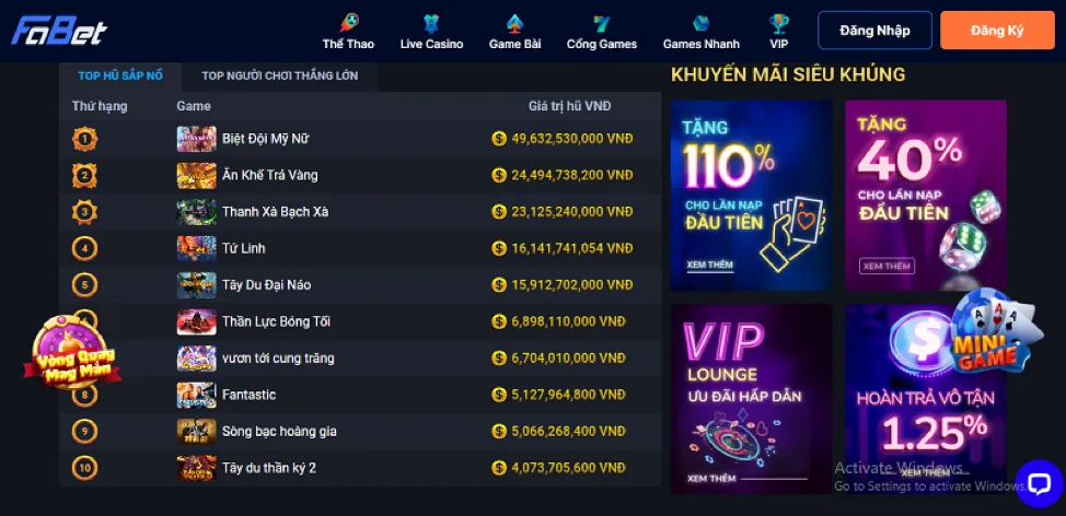 Ưu đãi nạp tiền lần đầu cho game bắn cá tại AU888 Casino